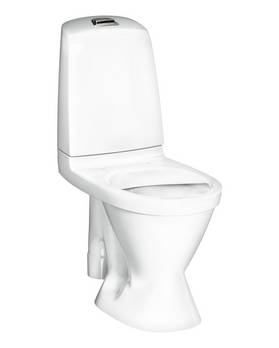 Toalettstol Nautic 1591 - öppet s-lås, stor fot, Hygienic Flush