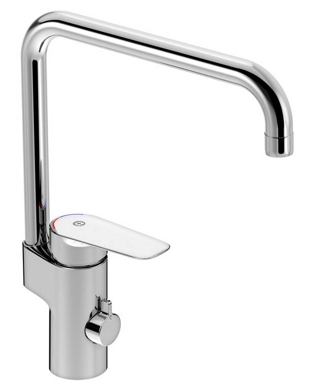 Kitchen mixer Atlantic - high spout - Energy class B, saves energy and water
Soft move, technology for smooth and precise handling
Cold-start, only cold water when the lever is in straight forward position