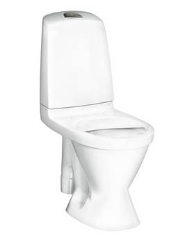 Toilet Nautic 1591 åben s-lås, stor fod, Hygienic Flush