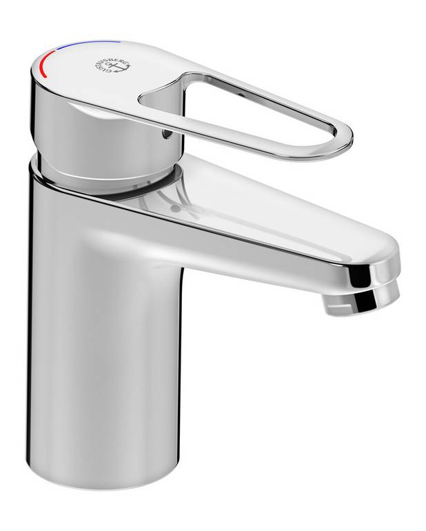 Washbasin mixer New Nautic - Energy Class A
Cold-start, only cold water when the lever is in straight forward position 
Soft move, technology for smooth and precise handling