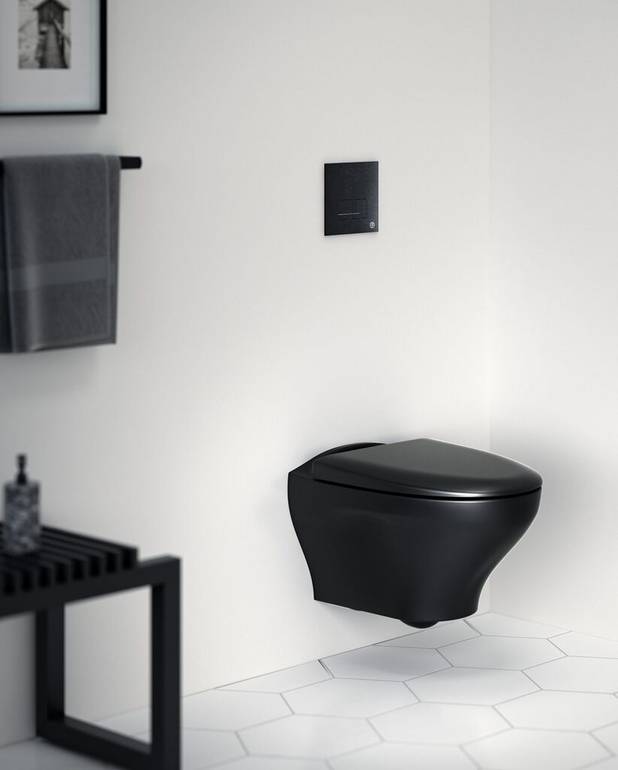 Ant sienos montuojamas unitazas „Estetic 8330“ - Hygienic Flush - Organiškas dizainas su lengvai valomais paviršiais
Higieniškas vandens nuleidimas: atvira apiplovimo atbraila lengvesniam valymui
„Suprafix“: įleistas sieninis rėmas tvarkingesniam sumontavimui ir paprastesniam valymui