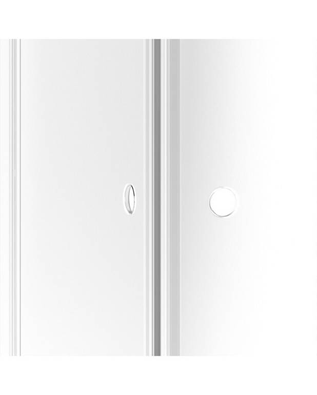 Square taittuva suihkuovisetti kulmaan - Taittuva ovi, tilaa säästävä
Voidaan käyttää myös ahtaissa tiloissa, joissa taittotoiminto ratkaisee ongelman
Kulmakokoonpano ”vasen” x ”oikea” suihkun edestä katsottuna