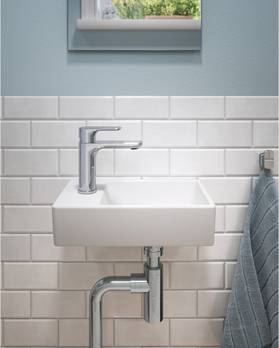 Maza vannas istabas izlietne Artic Small 4369 – skrūvju uzstādīšanai 36 cm
