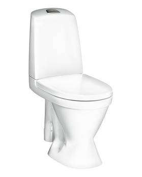 Toalettstol Nautic 1591 - öppet s-lås, stor fot, Hygienic Flush