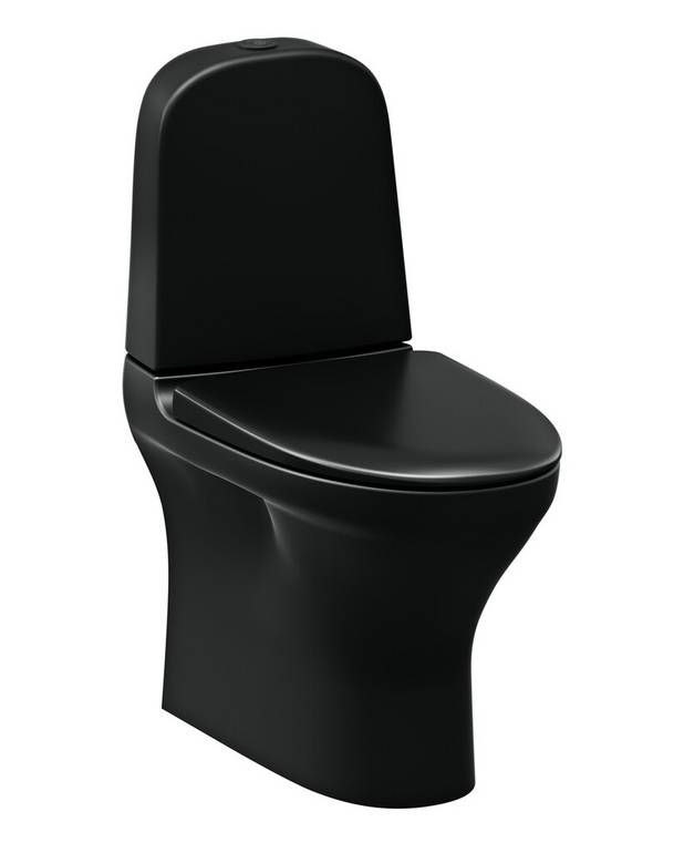 WC-istuin Estetic 8300 - S/P-piilolukko, Hygienic Flush - Sulavalinjainen muotoilu ja helppohoitoiset pinnat
Hygienic Flush: helppo puhtaanapito avoimen huuhtelukauluksen ansiosta
Ceramicplus: nopea ja ympäristöystävällinen puhdistus