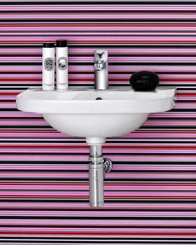 Small bathroom sink Nautic 5550 - for bolt/bracket mounting 50 cm
