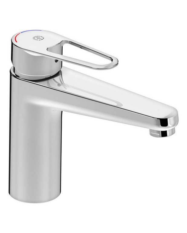 Washbasin mixer New Nautic, 150mm spout - Energy class A
Cold-start, only cold water when the lever is in straight forward position 
Soft move, technology for smooth and precise handling