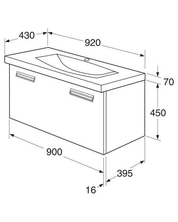 Drawer front, Logic 1890 - 