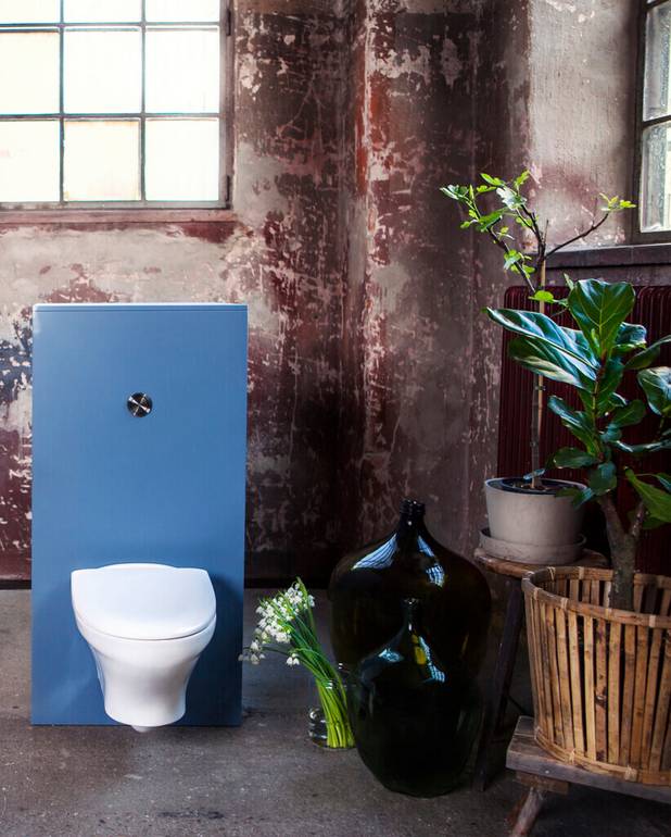 Vegghengt toalett 8330 Hygienic Flush - Organisk design med rengjøringsvennlige overflater
Hygienic Flush: åpen spylekant for enklere rengjøring
Suprafix for penere montering og enklere rengjøring