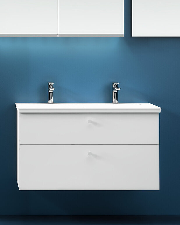 Vannas istabas izlietne priekš Artic skapīša -120cm - Montāžai uz Artic mēbelēmIzgatavots no higiēniska un izturīga sanitārā porcelāna.