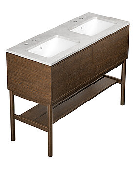 Ducentic Vanity 120cm, Brown oak