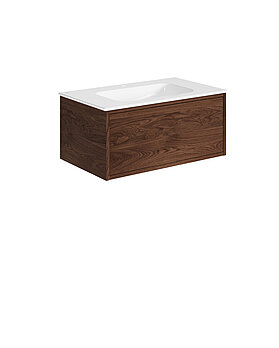 Ducentic Vanity 80cm, Brown oak - first