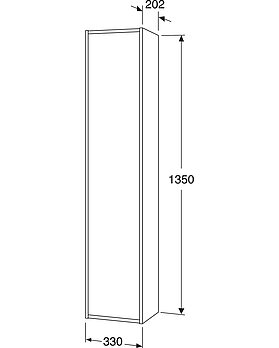 Tall cabinet Artic Small - Drawing - GustavsbergTallcabinetArticSmall_ProductImages1300x1620.jpg