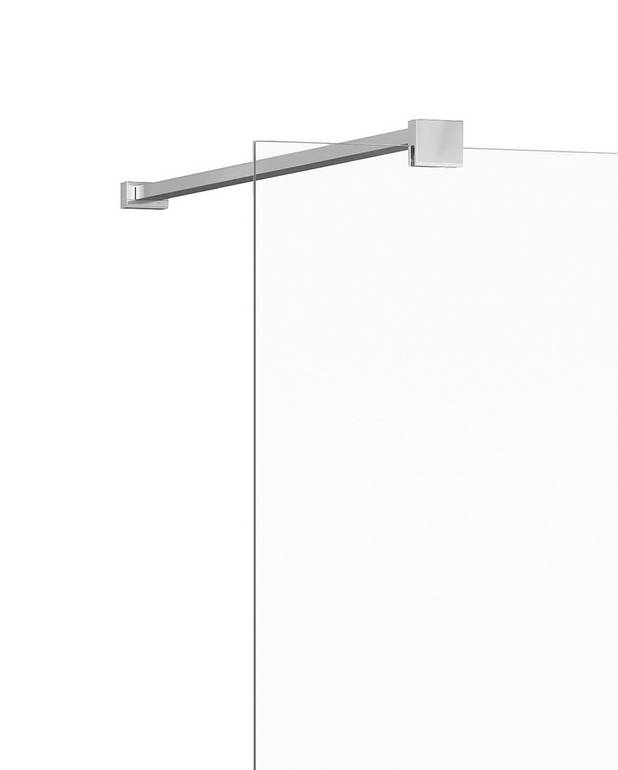 Sienas stiprinājums, 140 cm, Chrome - Pagarina dušas sienas atveri līdz 140 cm