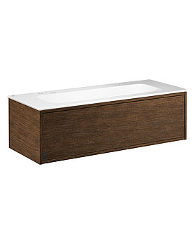 Ducentic Vanity 120cm, Brown oak