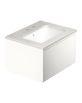 Ducentic vannas istabas mēbele, 60 cm, balta