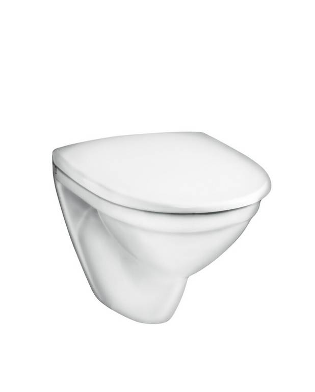 Seinä-WC Nautic 5530 - Helposti puhdistettava ja minimalistinen muotoilu
Sopii Triomont-asennustelineeseemme
Joustava kiinnitysväli c-c 180/230 mm