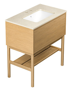 Ducentic Vanity 80cm, Light oak - first