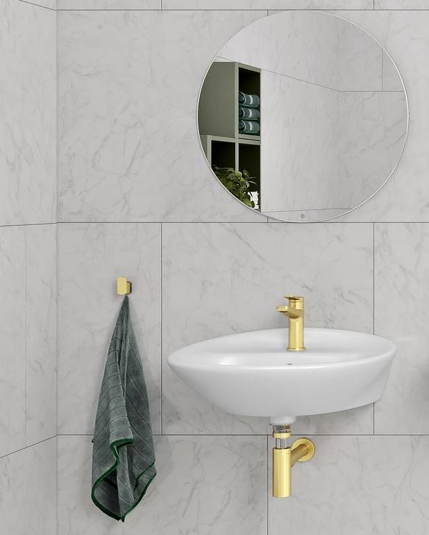 Bathroom mirror, round – 60 cm - Intended for wall-mounting
Easy to mount and adjust
Can be combined with Graphic lighting, see accessories