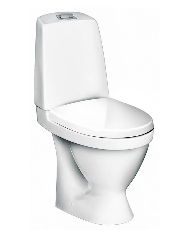 Toilet Nautic 5510 - concealed P-trap - Easy-to-clean and minimalist design
Full coverage condensation-free flush tank
Ceramicplus: fast & environmentally friendly cleaning