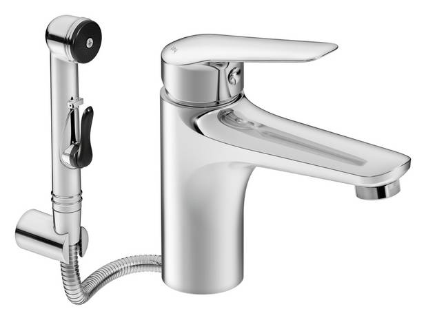 Bathroom sink faucet Dynamic - Modern design
Side spray facilitates cleaning and intimate hygiene
Ceramic cartridge ensures non-drip operation and longevity