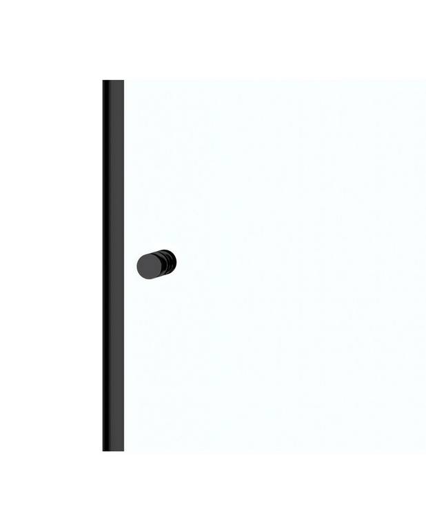 Square shower door corner set - Reversible for right/left-hand installation
Pre-fitted door profiles for quick and simple installation
Matte black profiles and door handles