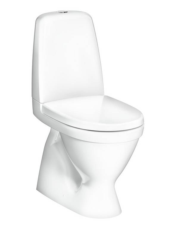Toalettstol Pacific 6500 - dolt s-lås - Städvänlig och minimalistisk design
Låg spolknapp i snygg design