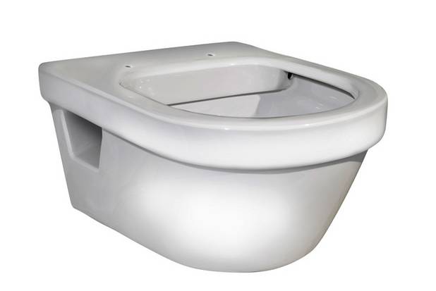 Wall hung toilet 5G84 - Hygienic Flush - Easy-to-clean and minimalist design
With open flush edge for simplified cleaning
Flushes all the way up to the rim