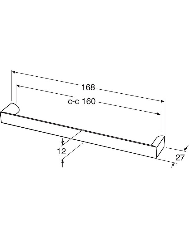 Käepide H4 vannitoakapile - Joonis - GB7199H4xx160_drawing.jpg