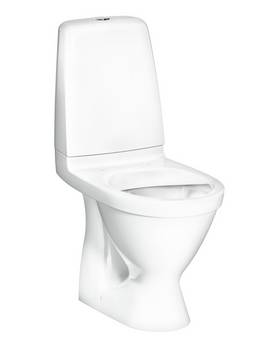 Public-toilet 6610 - skjultp-lås, Hygienic Flush
