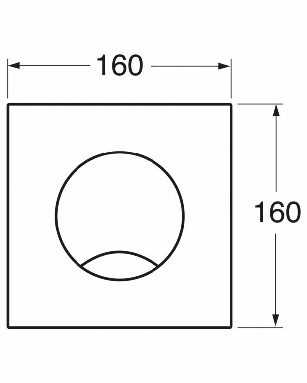 Huuhtelupainike XS-asennustelineeseen – seinäpainike, pyöreä - Muovia, jossa kiiltävä kromipinta
Asennetaan Triomont XS -asennustelineeseen
Saatavana eri värejä ja materiaaleja