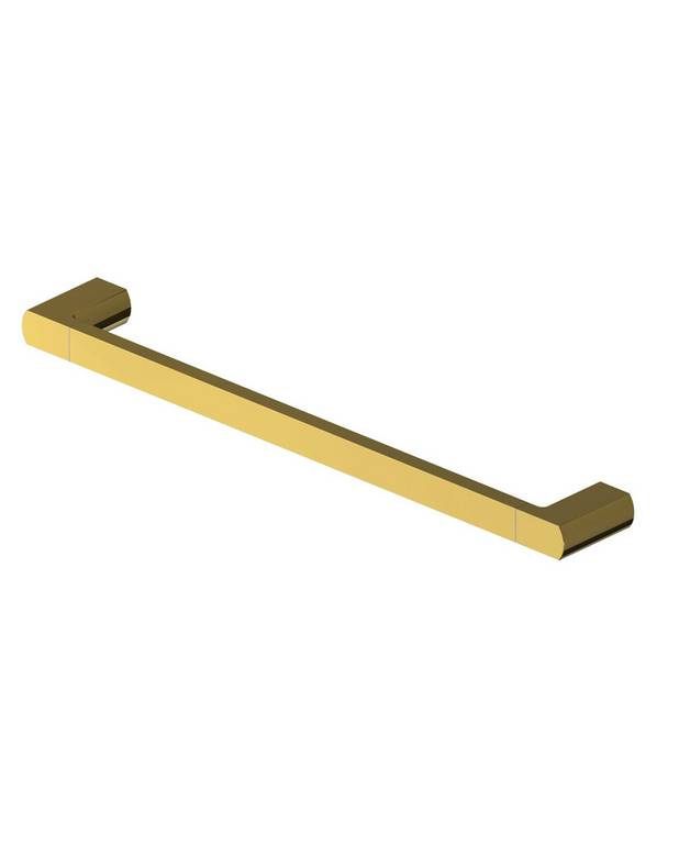 Towel bar Square - An exclusive design with straight lines and rounded corners
Can be screwed or glued
Made of brass
