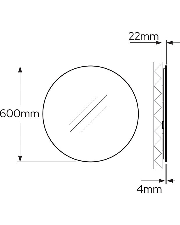 Badrumsspegel Rund, med belysning - 60 cm - Måttskiss - Gustavsberg_GB7199MRL60_Roundmirror_60_ProductImages1300x1620.jpg
