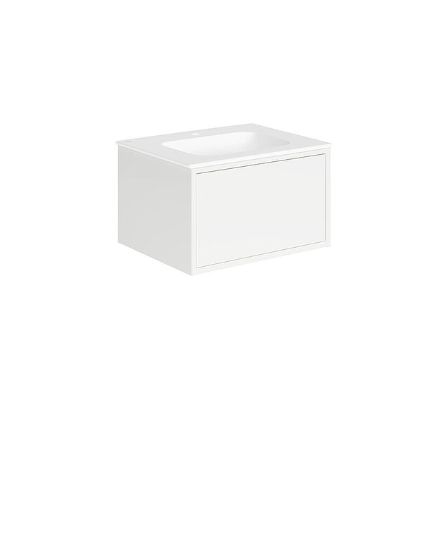 Ducentic Vanity 60cm, White - Created for the 200 year anniversary of Gustavsberg, celebrating the heritage of caftsmanship and design