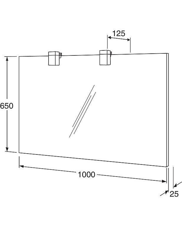Bathroom mirror Artic - 100 cm - Drawing - 4880_10.jpg