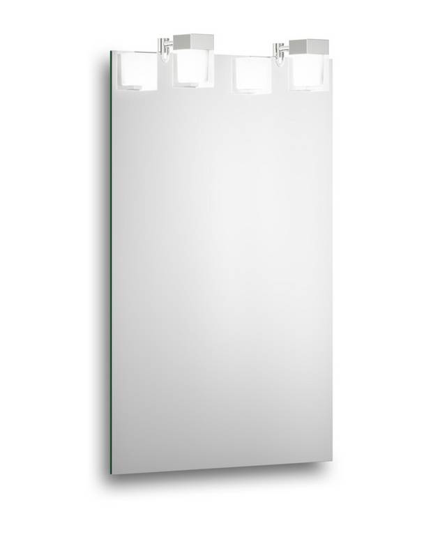 Bathroom mirror Artic - 45 cm - For permanent installation on wall
Protection class IP44
LED lighting