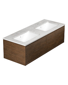Ducentic Vanity 120cm, Brown oak