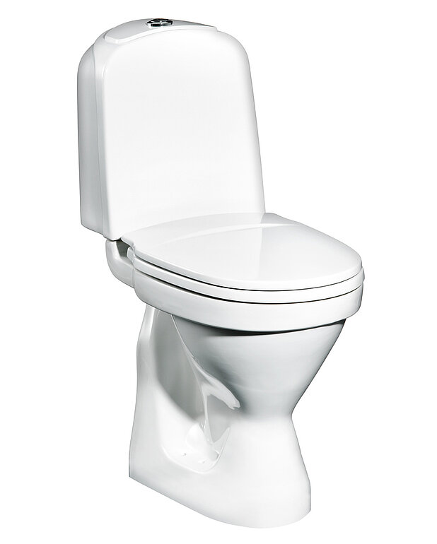 Toilet seat Nordic 2350 p-trap, high model - Elevated seat height for greater comfort