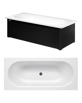 Vann esipaneeliga, Duo - 1600x700 - Valmistatud emailitud titaanist, eriti vastupidav kombinatsioon