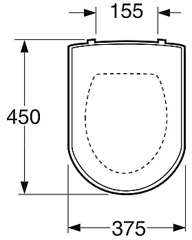 Toalettsits Artic/5G84 - Hårdsits
