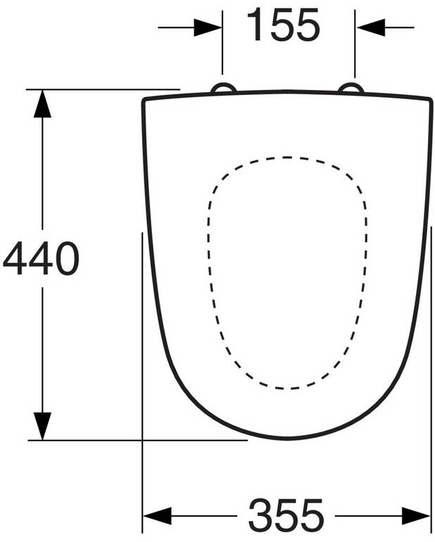 Hard seat - Toilet model Skandic/Classic from 1995 -2007 Toilet model Skandic/Classic 333 from 1995-2007