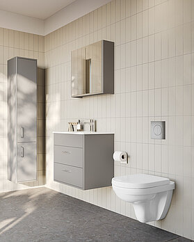 Seinään kiinnitettävä WC-istuin Nordic 3730 – HygienicFlush - second