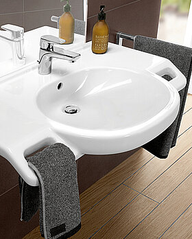 Bathroom sink 4G2080 - bolt mounting 80 cm - second