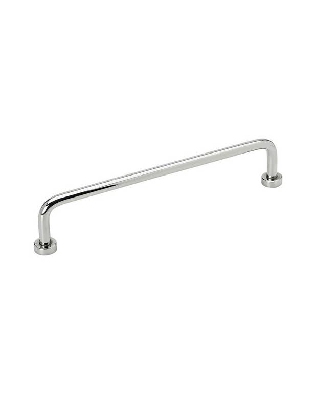 Handle for bathroom cabinet – H8 - Solid brass handle with nickel-plated surface
Also available leather-wrapped