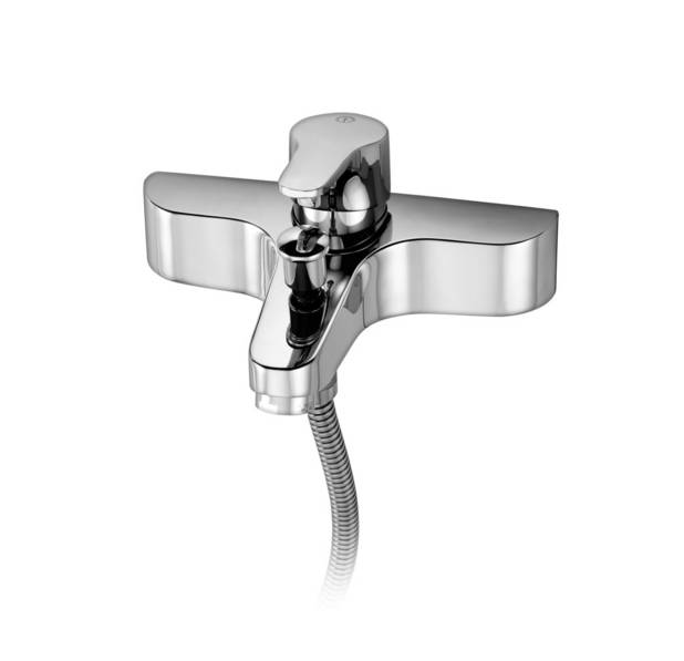 Tub faucet Nautic - single-lever - Adjustable comfort flow can be activated as needed
Adjustable max temperature for increased scald protection
Can be adjusted for universal accessibility with extended lever