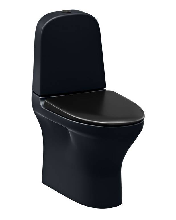 Toilet Estetic 8300 - skjult S/P-lås, Hygienic Flush - Organisk design med overflader, der er lette at rengøre
Hygienic Flush: åben skyllekant med henblik på lettere rengøring
Ceramicplus: hurtig og miljøvenlig rengøring