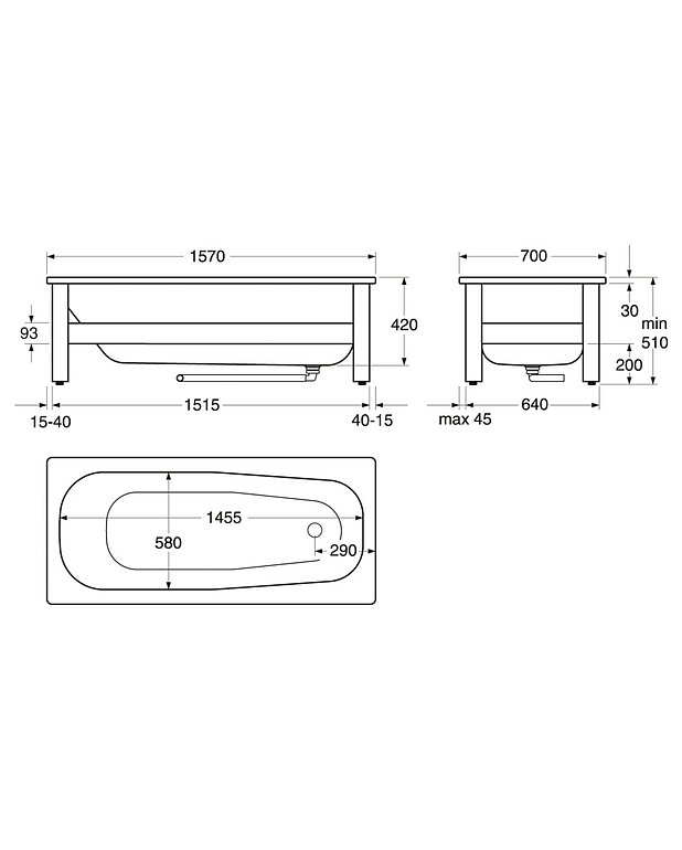 Bathtub without panels - 1570x700 - Drawing - BK.1571_1016.jpg
