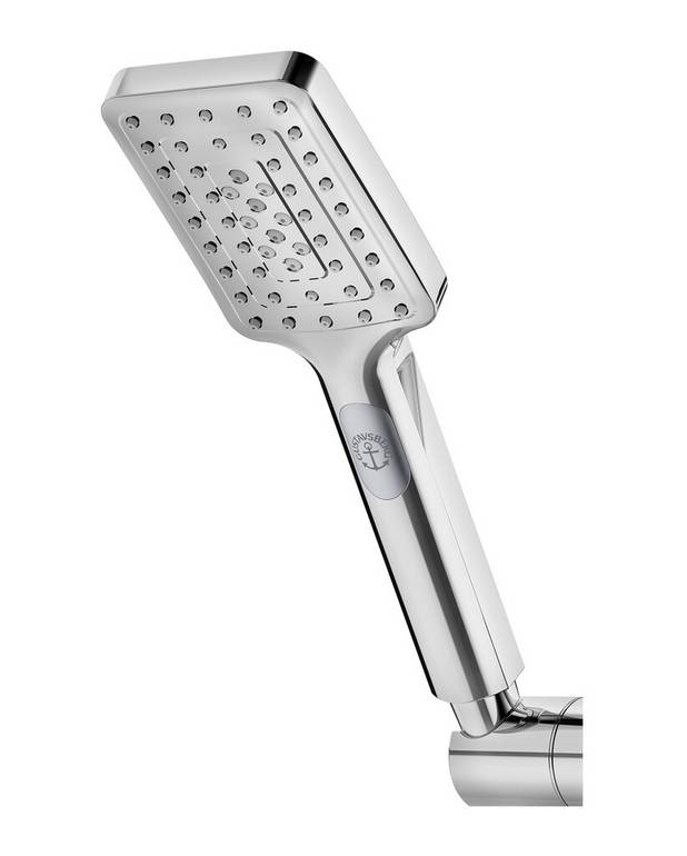 Håndbruser Square - 3-funktions håndbruser
Easy Clean letter rengøringen af brusemundstykket