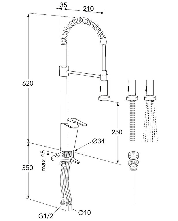 Keittiöhana Nordic Plus - spiraflex - Mittapiirros - GB41203782_drawing.jpg