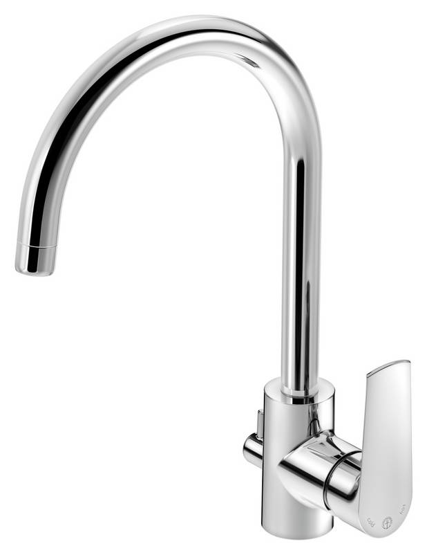 Kitchen mixer Dynamic - high spout - Modern design
With dishwasher shut-off
Pivoting spout 110°